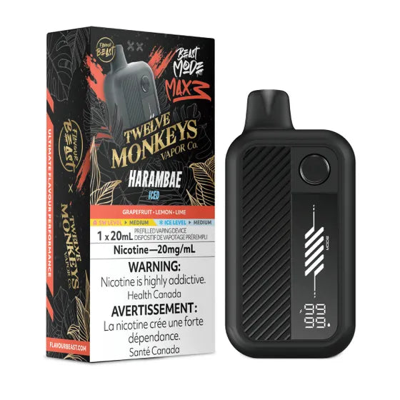 Harambae Ice Flavour Beast Beast Mode MAX 3 60K Keswick Alliston Newmarket Woodbridge Vaughan Toronto GTA Ontario Canada