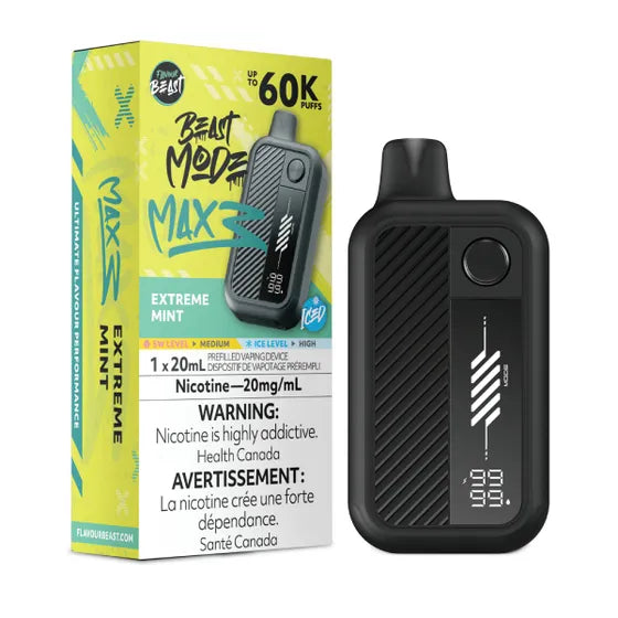 Extreme Mint Flavour Beast Beast Mode MAX 3 60K Keswick Alliston Newmarket Woodbridge Vaughan Toronto GTA Ontario Canada
