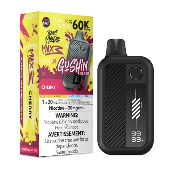 Gushin Cherry Flavour Beast Beast Mode MAX 3 60K Keswick Alliston Newmarket Woodbridge Vaughan Toronto GTA Ontario Canada