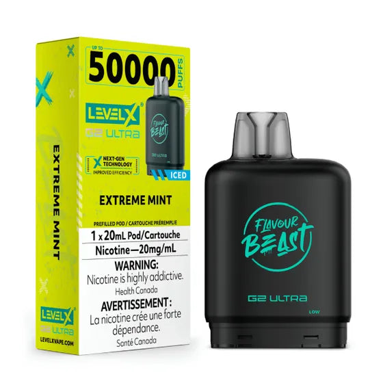 Extreme Mint LEVEL X G2 Ultra 50K Pod Keswick Alliston Newmarket Woodbridge Vaughan Toronto GTA Ontario Canada