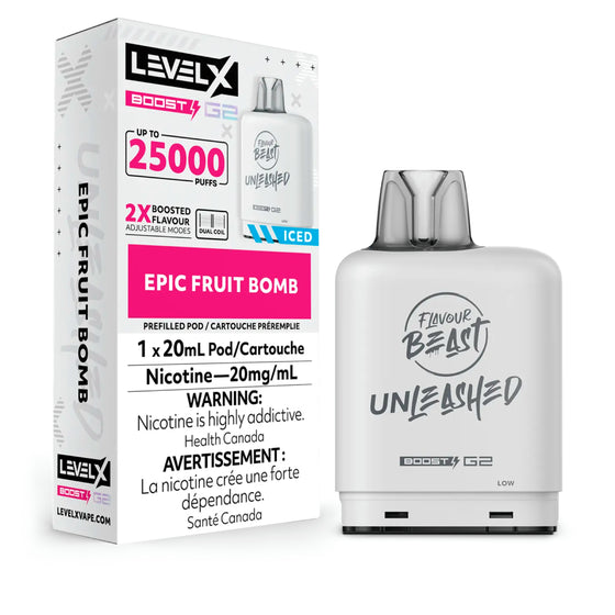 Epic Fruit Bomb LEVEL X 25K Boost Pod Keswick Alliston Newmarket Woodbridge Vaughan Toronto GTA Ontario Canada