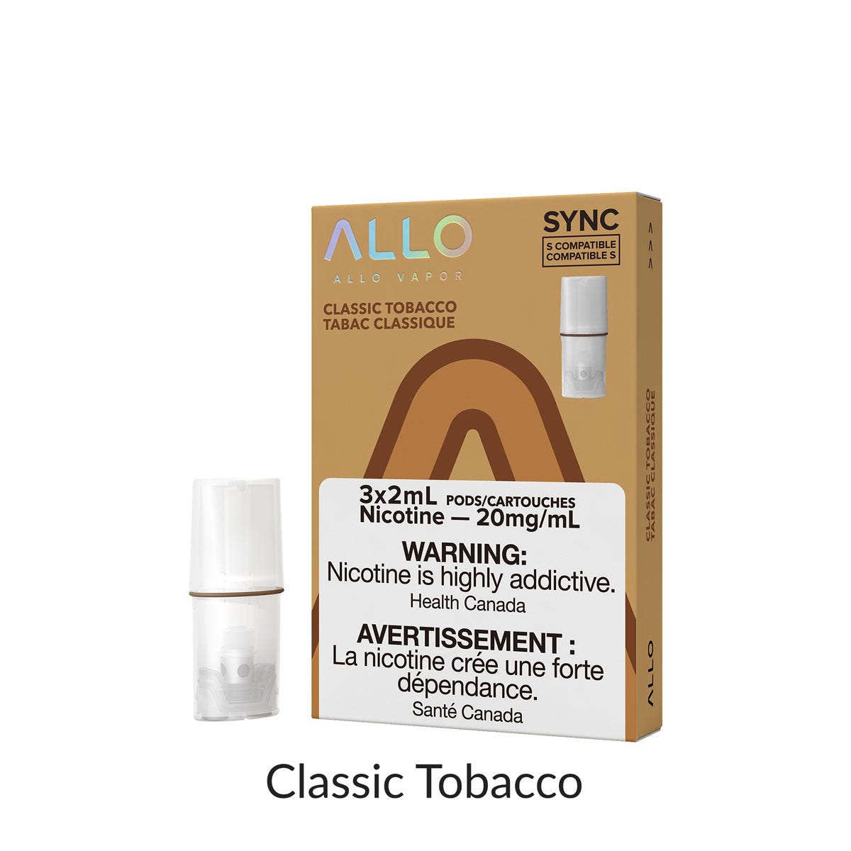Classic Tobacco Allo Sync Pod Alliston Newmarket Woodbridge Vaughan GTA Toronto Ontario Canada