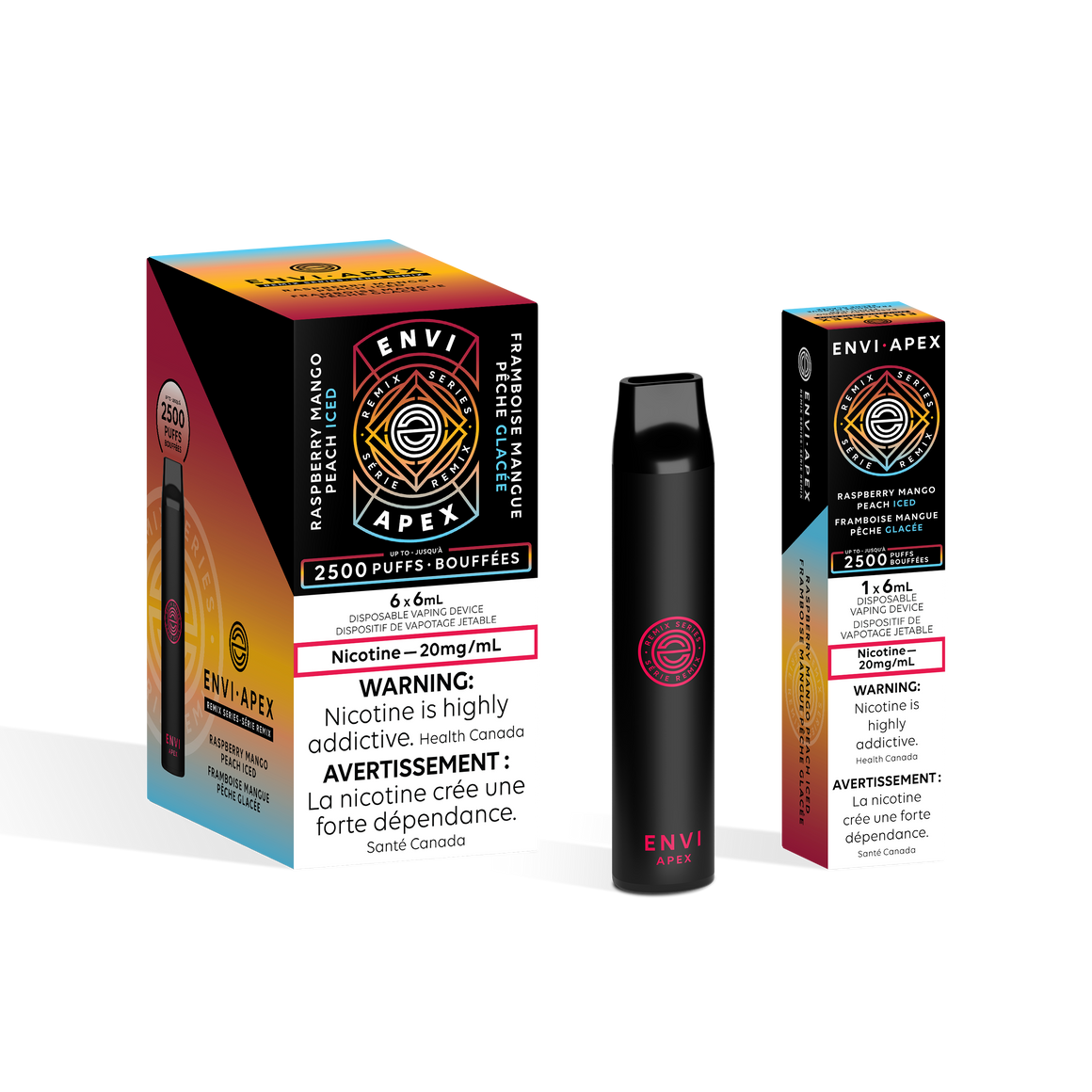 Raspberry Mango Peach Ice Envi Apex 2500 Alliston Newmarket Woodbridge Vaughan Toronto GTA Ontario CanadaRaspberry Mango Peach Ice Envi Apex 2500 Alliston Newmarket Woodbridge Vaughan Toronto GTA Ontario Canada