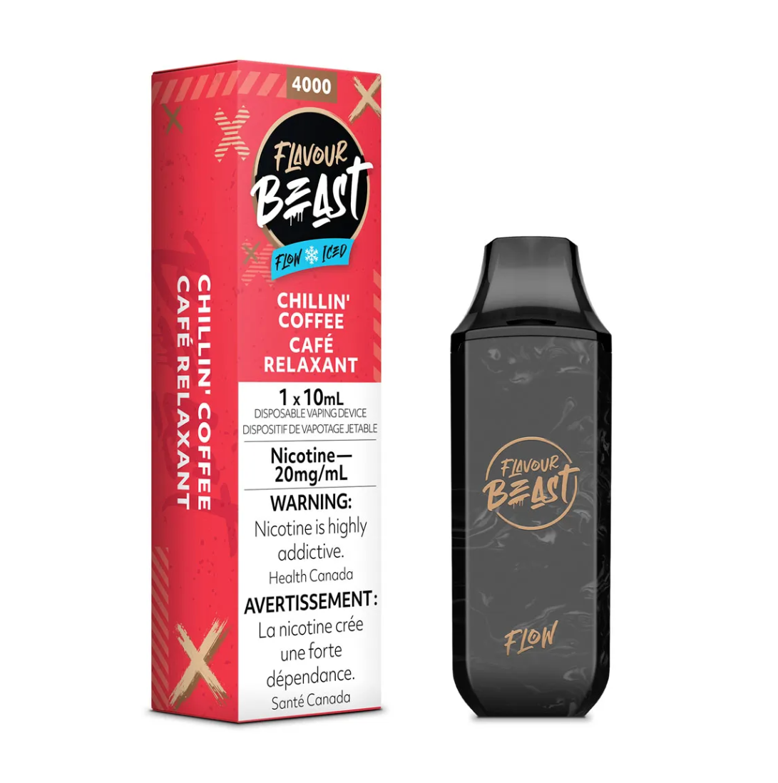 Chillin Coffee Iced Flavour Beast Flow Disposable Keswick Alliston Newmarket Woodbridge Vaughan Toronto GTA Ontario Canada