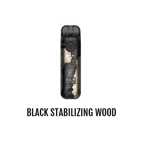 Black Stabilizing Wood Smok NOVO 4 Pod Kit Alliston Newmarket Woodbridge Vaughan GTA Toronto Ontario Canada