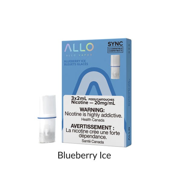 Blueberry Ice Allo Sync Pod Keswick Alliston Newmarket Woodbridge Vaughan GTA Toronto Ontario Canada