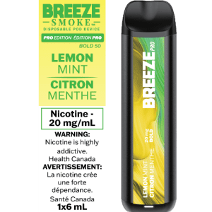 Lemon Mint Breeze Pro Disposable Keswick Alliston Newmarket Woodbridge Vaughan Toronto GTA Ontario Canada