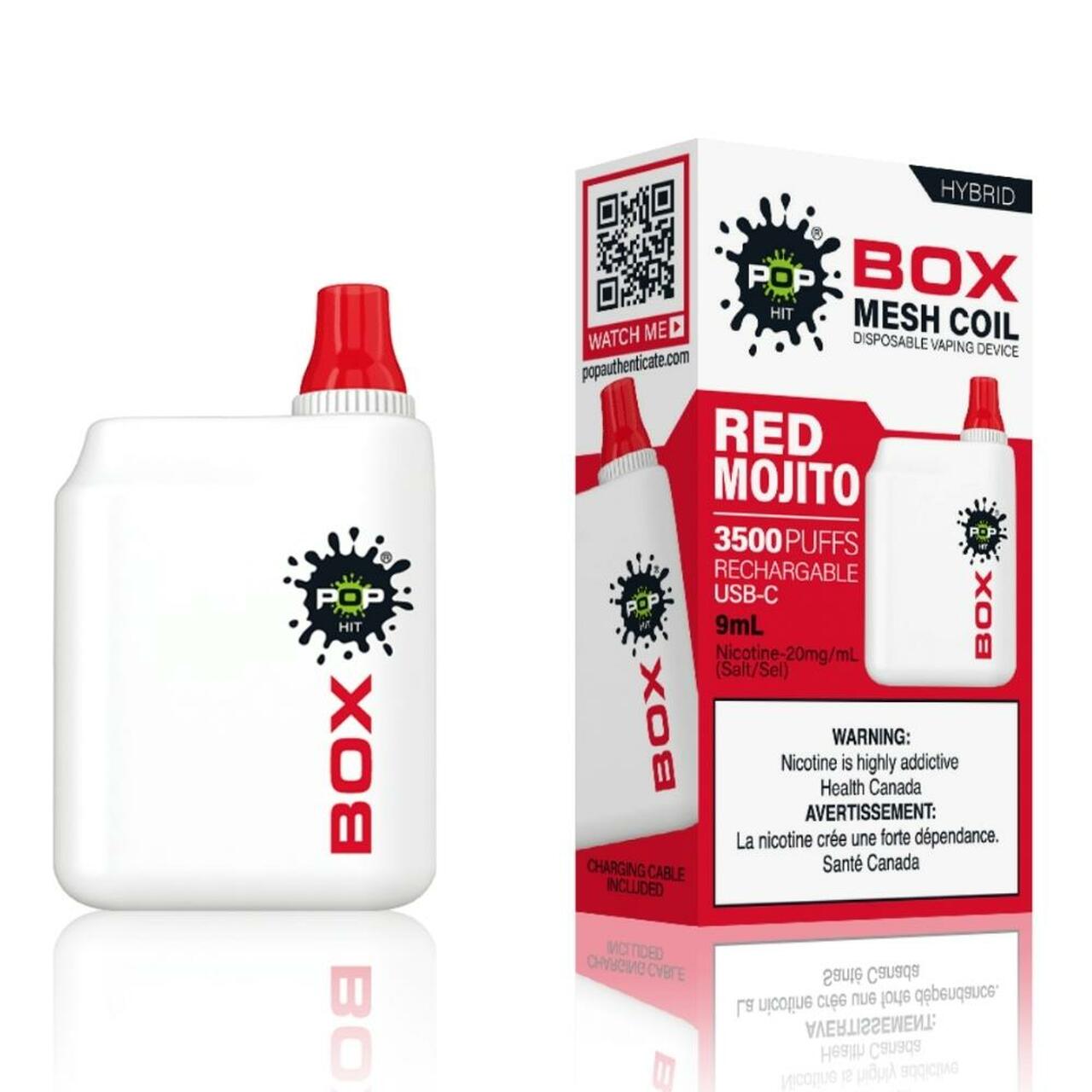 Red Mojito Pop Box 3500 Disposable Alliston Newmarket Woodbridge Vaughan Toronto GTA Ontario Canada