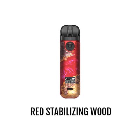Red Stabilizing Wood Smok NOVO 4 Pod Kit Alliston Newmarket Woodbridge Vaughan GTA Toronto Ontario Canada