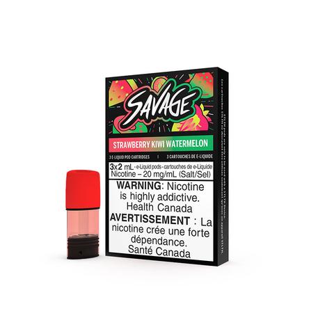 Strawberry Kiwi Watermelon Savage STLTH Pod Pack Keswick Alliston Newmarket Woodbridge Vaughan GTA Toronto Ontario Canada
